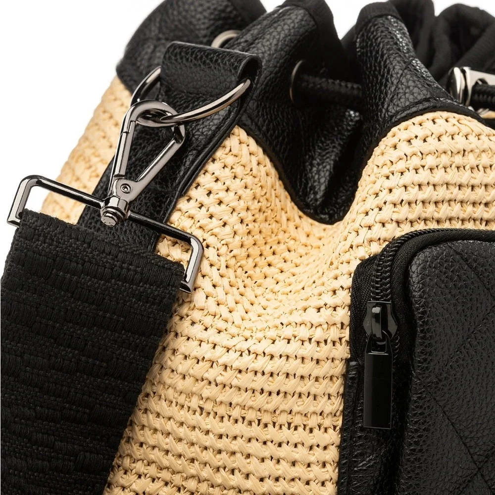 Lindsey Raffia Bucket Bag - Picture 7 of 8